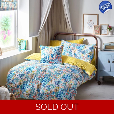 Florelli Peter Rabbit™ 100% cotton single duvet set